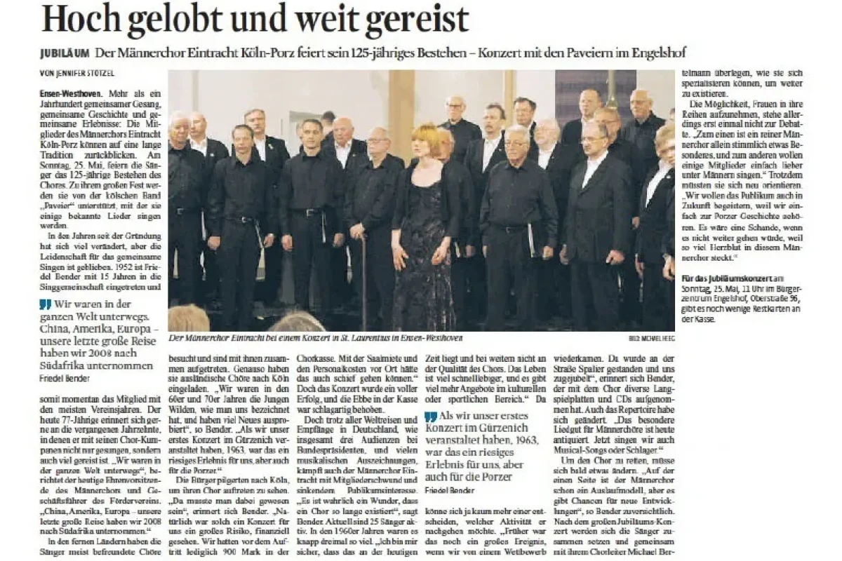 Kölscher Vörmeddaach mit Paveier 2014