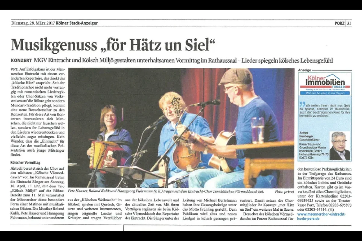 Presse: Kölscher Vörmeddaach 2017