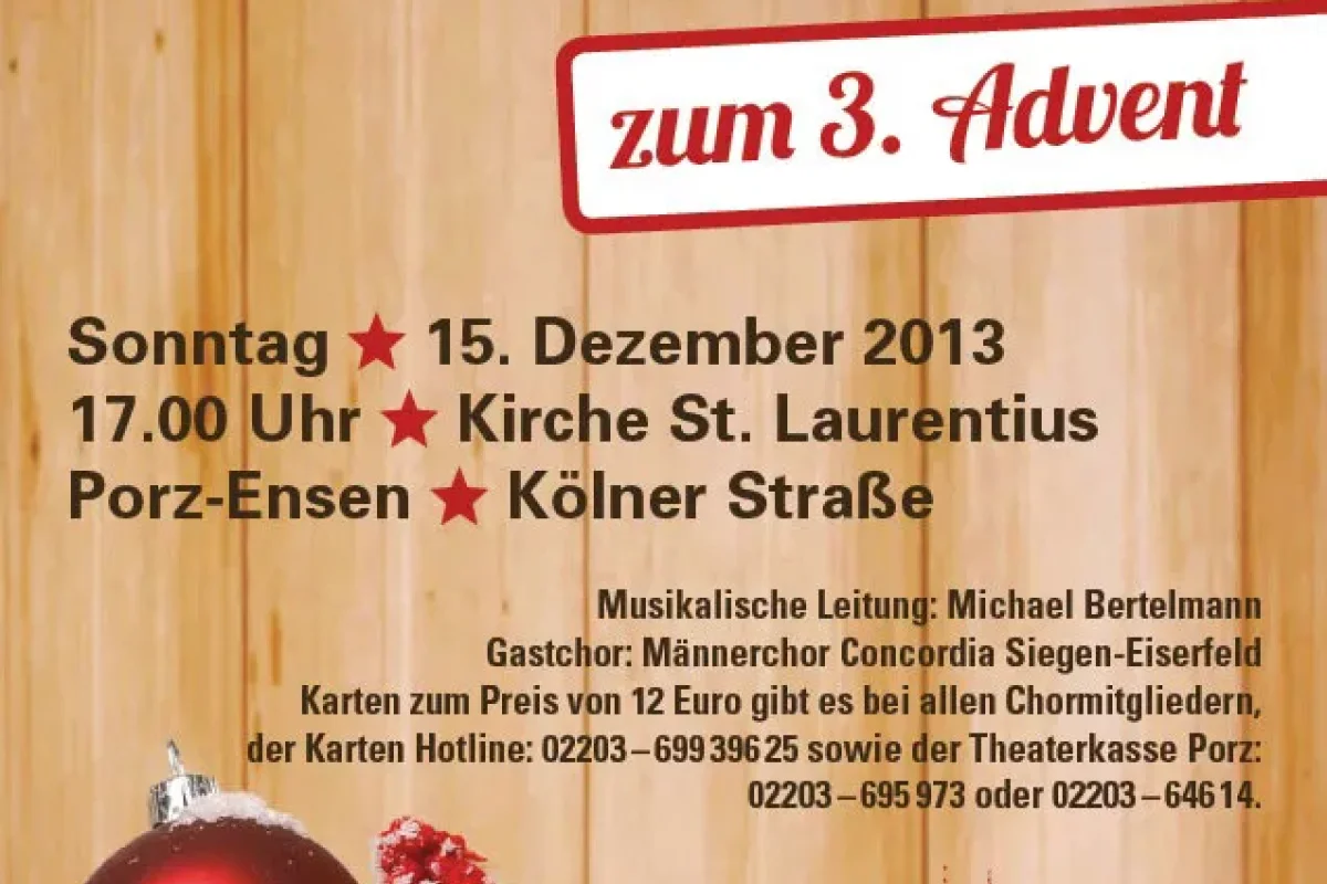 Weihnachtskonzert in St. Laurentius 2013 Weihnachtskonzert in St. Laurentius 2013